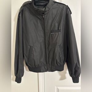 Members Only Black Windbreaker Jacket